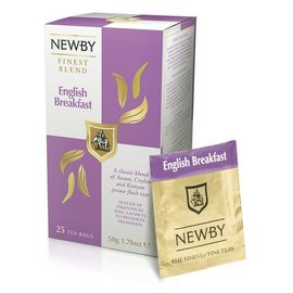 Чай черный English Breakfast, 25 пакетиков, Newby, фото 1