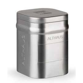 Банка для чая малая, лакированная белая жесть, 250 г, Althaus, фото 1