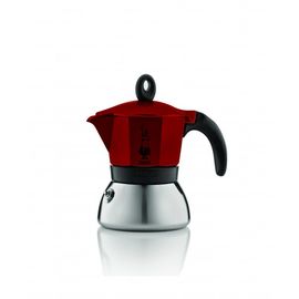 Гейзерная кофеварка MOKA INDUZIONE на 3 чашки 150 мл, красная, Bialetti, фото 1
