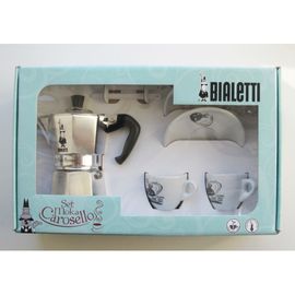 Подарочный набор: CAROSELLO 3 чашки + 2 белые кофейные пары + 2 ложки, Bialetti, фото 1