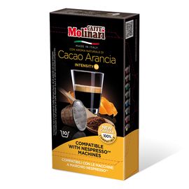Кофе в капсулах для кофемашин Nespresso With Cocoa Orange, 80% Арабика / 20% Робуста​, 10 шт. по 5 г, Molinari, фото 1