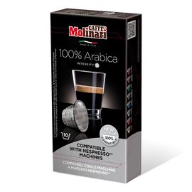 Кофе в капсулах для кофемашин Nespresso 100% Arabica, 10 шт. по 5 г, Molinari, фото 1
