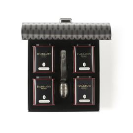 Набор Опера «OPERA» в подарочном футляре: 4 банки чая по 30г и 25г + ситечко, Dammann, фото 1