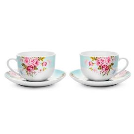 Набор из 2-х чайных пар Mirabella Blue, 220 мл, фарфор, Walmer, фото 1