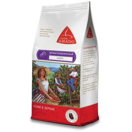 Кофе в зернах ароматизированный Сабра, 500 г, Amado, фото 1