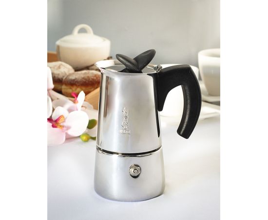 Гейзерная кофеварка MUSA RESTYLING на 10 чашек 600 мл, стальная, нержавеющая сталь, Bialetti, фото 1