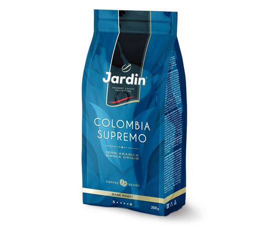 Кофе в зернах Colombia Supremo, 250 г, Jardin, фото 1