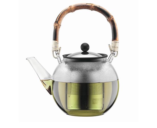 Чайник заварочный ASSAM с бамбуковой ручкой, с фильтром, 1 л, Bodum, фото 1