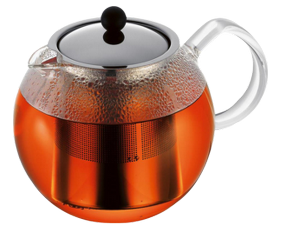 Чайник заварочный с прессом Assam 1.5 л, хром, Bodum, фото 1
