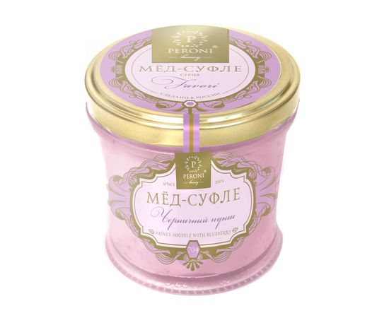 Мед-суфле "Черничный пунш", 250 г, Peroni Honey, фото 1