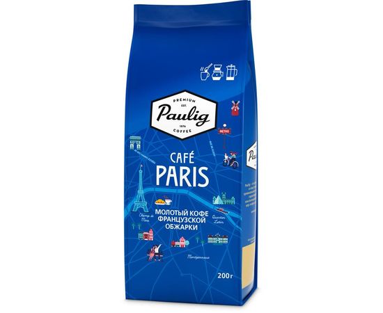 Кофе молотый Cafe Paris, 200 г, Paulig, фото 1
