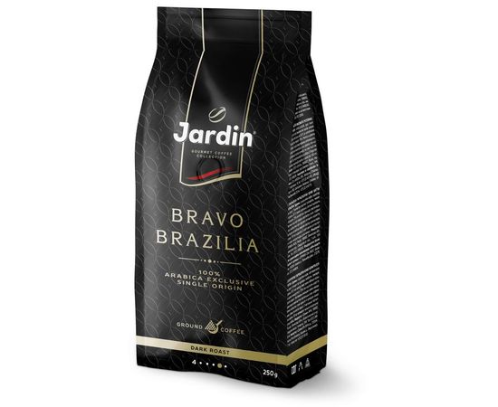 Кофе молотый Bravo Brazilia, вакуумный пакет 250 г, Jardin, фото 1