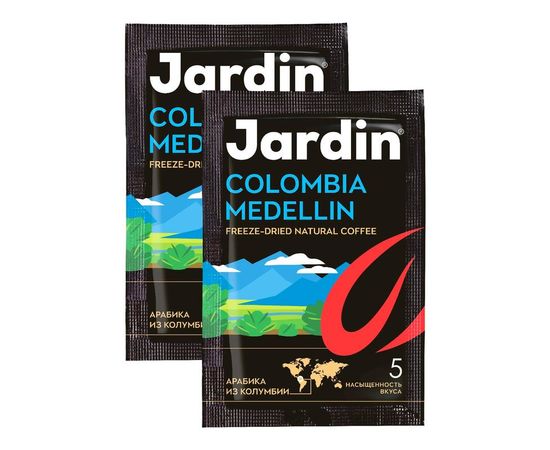 Кофе растворимый порционный Colombia Medellin, 100 пакетиков по 2 г, Jardin, фото 1