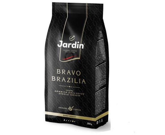 Кофе в зернах Bravo Brazilia, 250 г, Jardin, фото 1