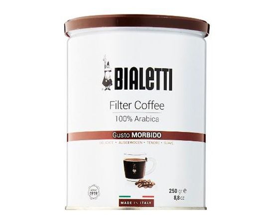 Кофе молотый Gusto Morbido, ж/б 250 г, Bialetti, фото 1
