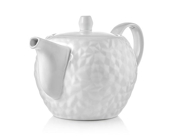 Чайник заварочный Crystal, 780 мл, белый, фарфор, Walmer, фото 1