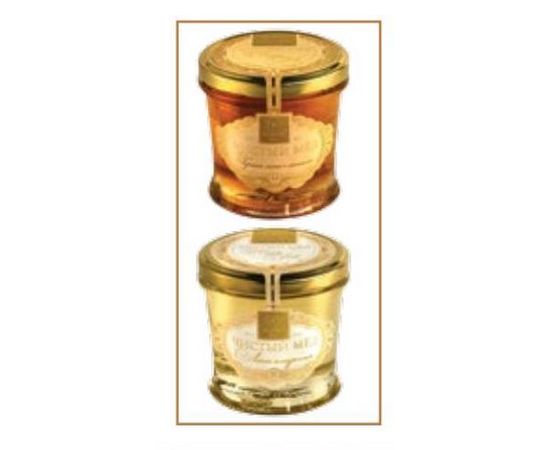 Набор Honey Gold №1 (Чистый мед Липа амурская 290гр, Гречишный с сотами 290г), Peroni Honey, фото 1