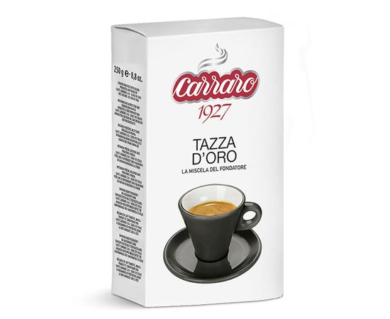Кофе молотый Tazza D'Oro, в/у 250 г, Carraro, фото 1