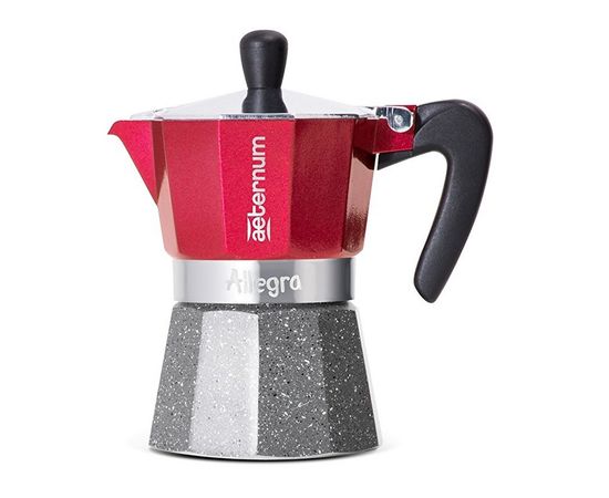 Гейзерная кофеварка Aeternum Allegra Petra Rouge R, 5692, на 3 чашки, Bialetti, фото 1