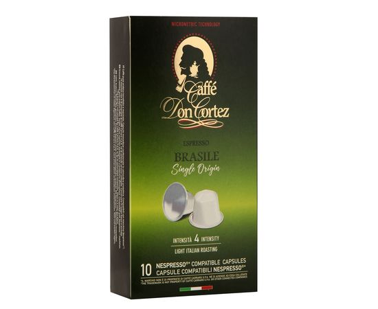 Кофе в капсулах DON CORTEZ (N) BRASILE, 10 шт., Carraro, фото 1