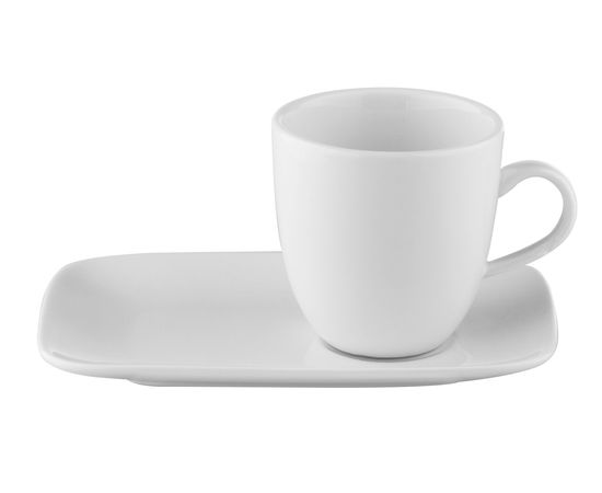 Чайная пара «Домиталь», 170 мл, белая, фарфор, фото 1