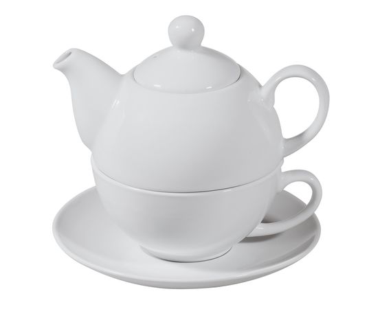 Чайный набор «Эгоист», белый, фаянс, фото 1