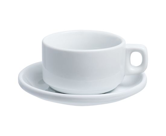 Кофейная пара Delight, 150 мл, белая, фарфор, фото 1