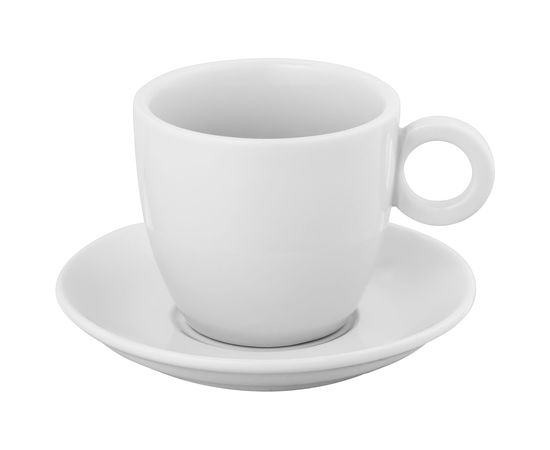 Кофейная пара Cheer, 200 мл, белая, фарфор, фото 1