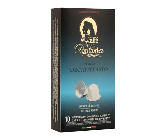 Кофе в капсулах DON CORTEZ (N) DECAFFEINATO, 10 шт., Carraro, фото 1
