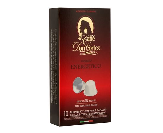 Кофе в капсулах DON CORTEZ (N) ENERGETICO, 10 шт., Carraro, фото 1