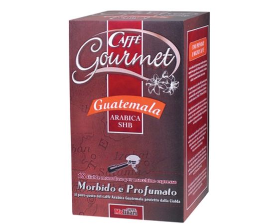 Кофе молотый в чалдах Guatemala, порционный, 100% арабика, картонная упаковка 7г.х150шт., Molinari, фото 1