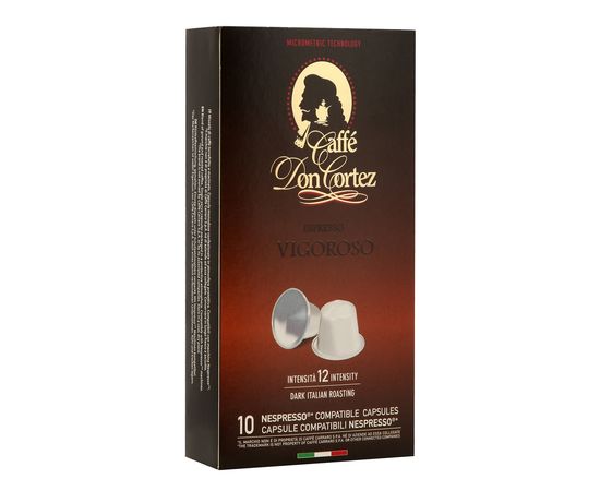 Кофе в капсулах DON CORTEZ (N) VIGOROSO, 10 шт., Carraro, фото 1