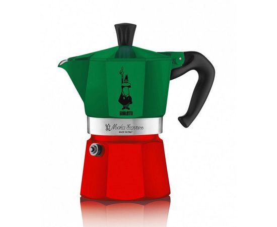 Гейзерная кофеварка Moka Express Tricolore, 5323, на 6 чашек, коробка, Bialetti, фото 1