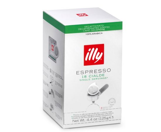 Кофе в чалдах без кофеина, 18 монодоз, 125 г, Illy, фото 1