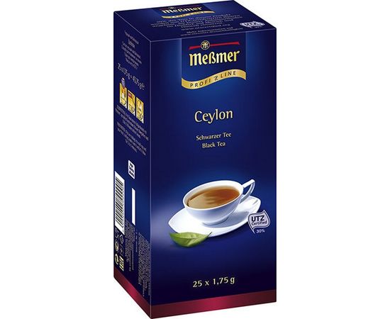 Чай черный пакетированный Цейлон, 25х1.75 г, Messmer, фото 1