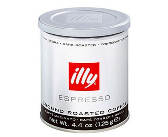 Кофе молотый сильной обжарки, 125 г, Illy, фото 1