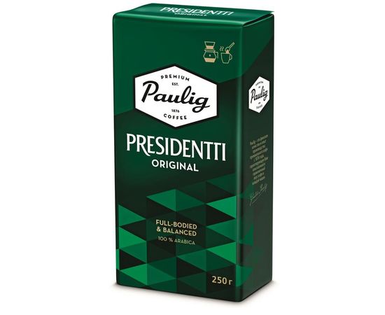 Кофе молотый Presidentti Original, 250 г, Paulig, фото 1