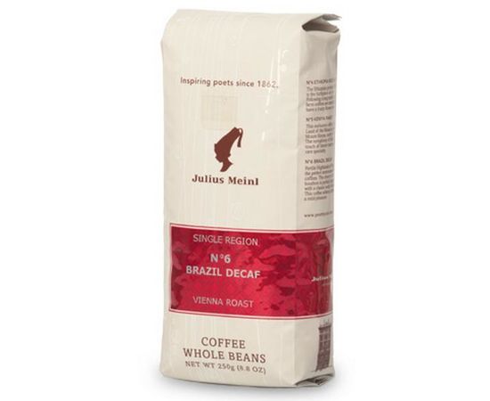 Кофе Brazil Decaf №6 (без кофеина), зерно, 250 г, Julius Meinl, фото 1