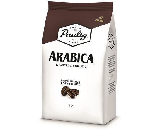 Кофе в зернах Arabica, 1 кг, Paulig, фото 1