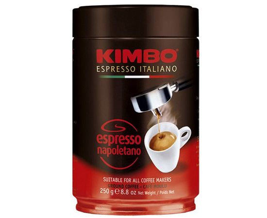 Кофе молотый Espresso Napoletano, 250 г, ж/б, KIMBO, фото 1