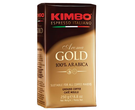 Кофе молотый Gold Arabica, 250 г, KIMBO, фото 1