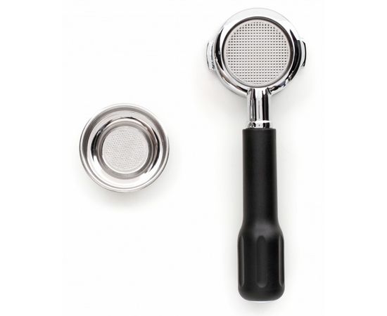 Бездонный портафильтр XMC013,  57 мм, нержавеющая сталь/пластик, Lelit, фото 1