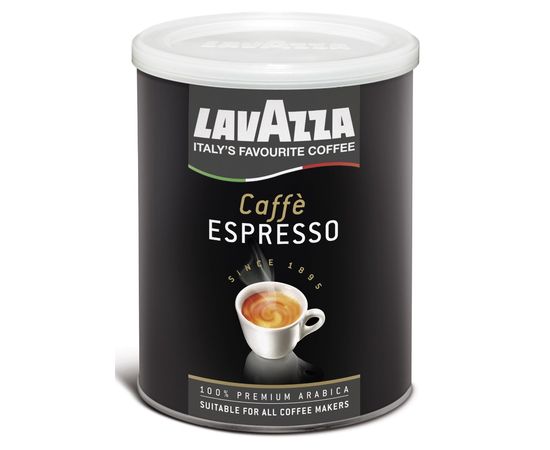 Молотый кофе Espresso, жестяная банка 250 г, Lavazza, фото 1