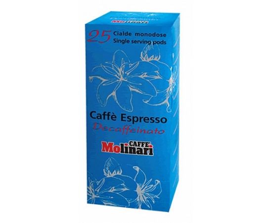 Кофе в чалдах Decaffeinato, порционный, 100% арабика, картонная упаковка 7г.х25шт., Molinari, фото 1