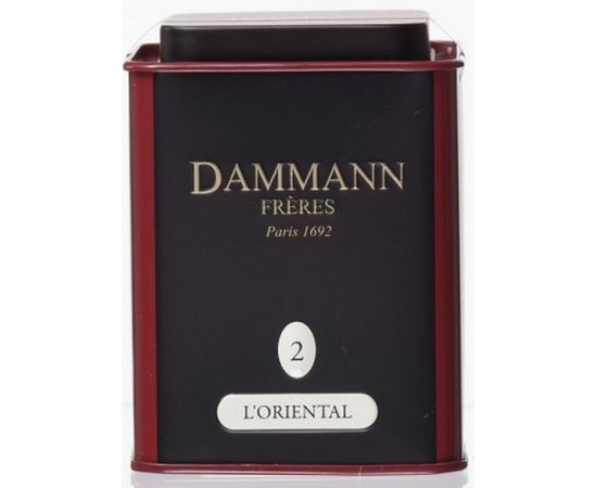 Чай зеленый ароматизированный №2 Восточный, жестяная банка 100 г, Dammann, фото 1