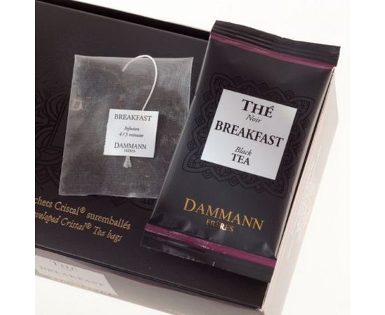 Чай черный Завтрак, картонная коробка 2х24 шт., 48 г, Dammann, фото 1