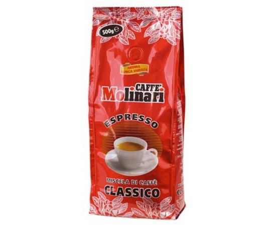 Кофе в зернах Classico, пакет 0.5 кг, Molinari, фото 1