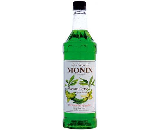 Сироп ”Зеленый банан”, 1 л, d8 см, h33 см, стекло, Monin, фото 1