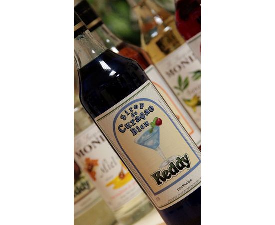 Сироп ”Блю Курасао Кедди”, 1 л, d8 см, h31 см, стекло, Monin, фото 1