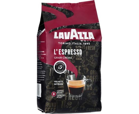 Кофе в зернах Gran Crema Espresso, пакет 1 кг, Lavazza, фото 1